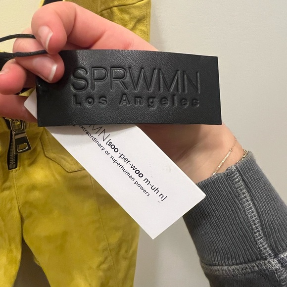 NWT SPRWMN suede pants - Picture 3 of 7